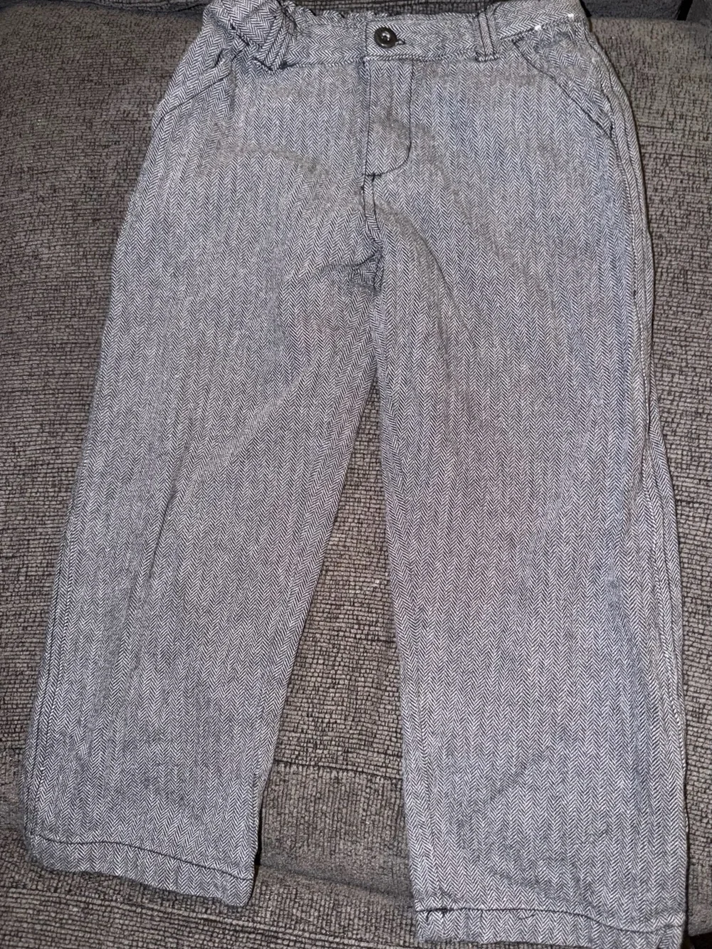 Gymboree Gray Herringbone Kids Casual Pants